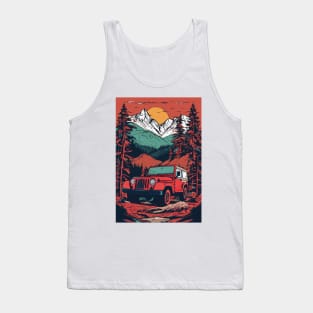 Jeep wrangler a muddy mountain Tank Top